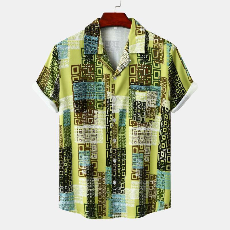 Men’s Loose-Fit Casual Shirt – Short-Sleeve Everyday Style