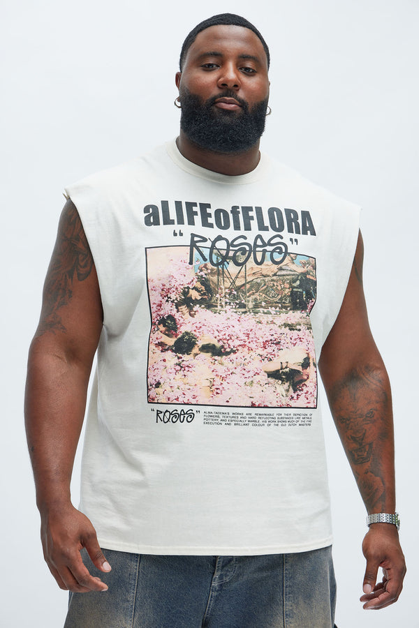 A Life of Flora Sleeveless Tee Men’s Beach-Ready Muscle Tank