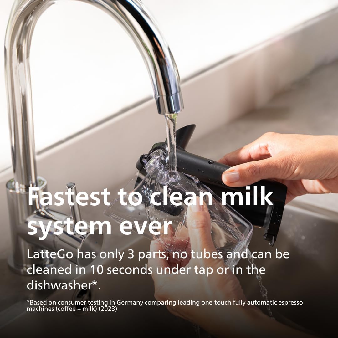 Philips EP3241/54 3200 Series Fully Automatic Espresso Machine, LatteGo Milk Frother, 5 Coffee Varieties, Intuitive Touch Display - Image 8