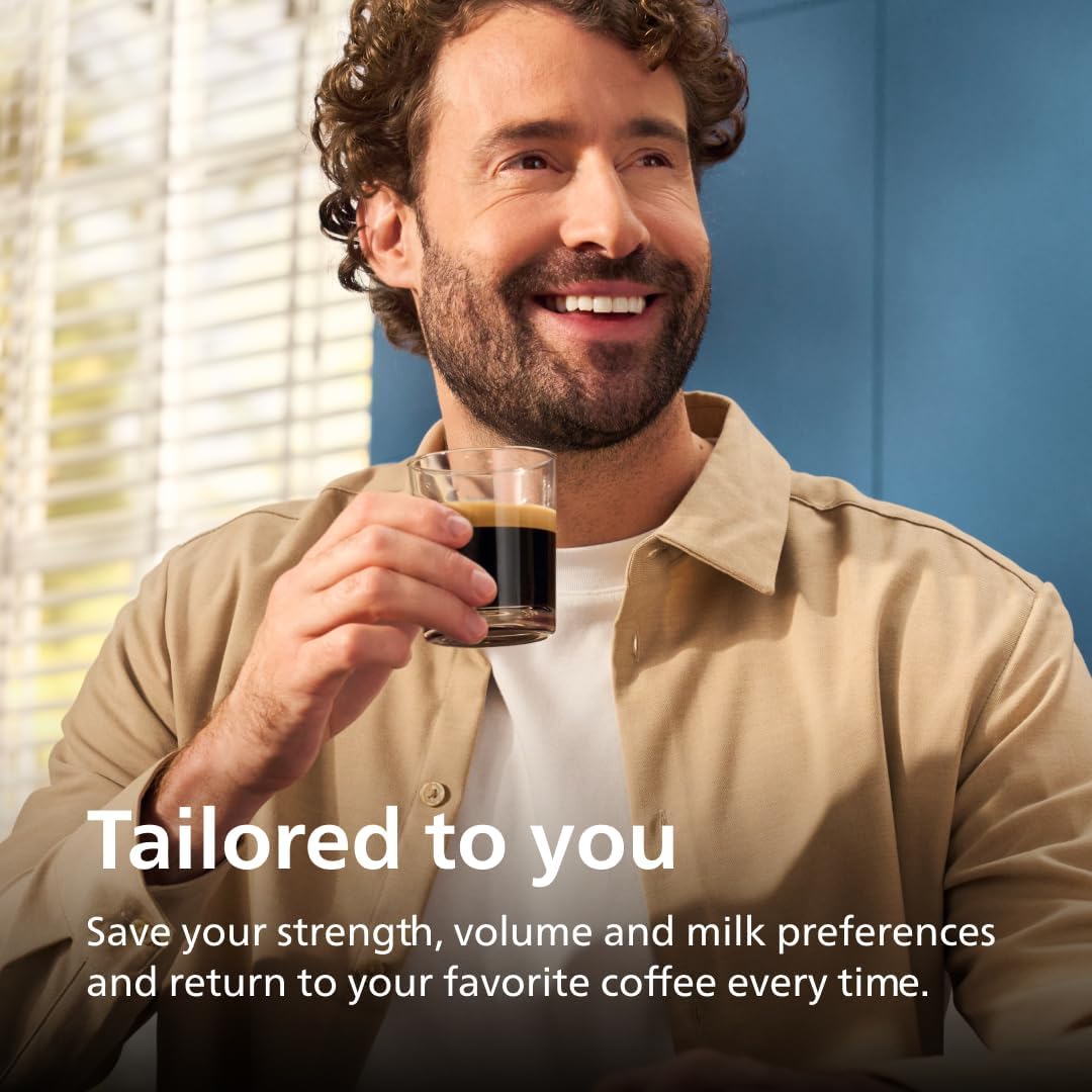 Philips EP3241/54 3200 Series Fully Automatic Espresso Machine, LatteGo Milk Frother, 5 Coffee Varieties, Intuitive Touch Display - Image 7