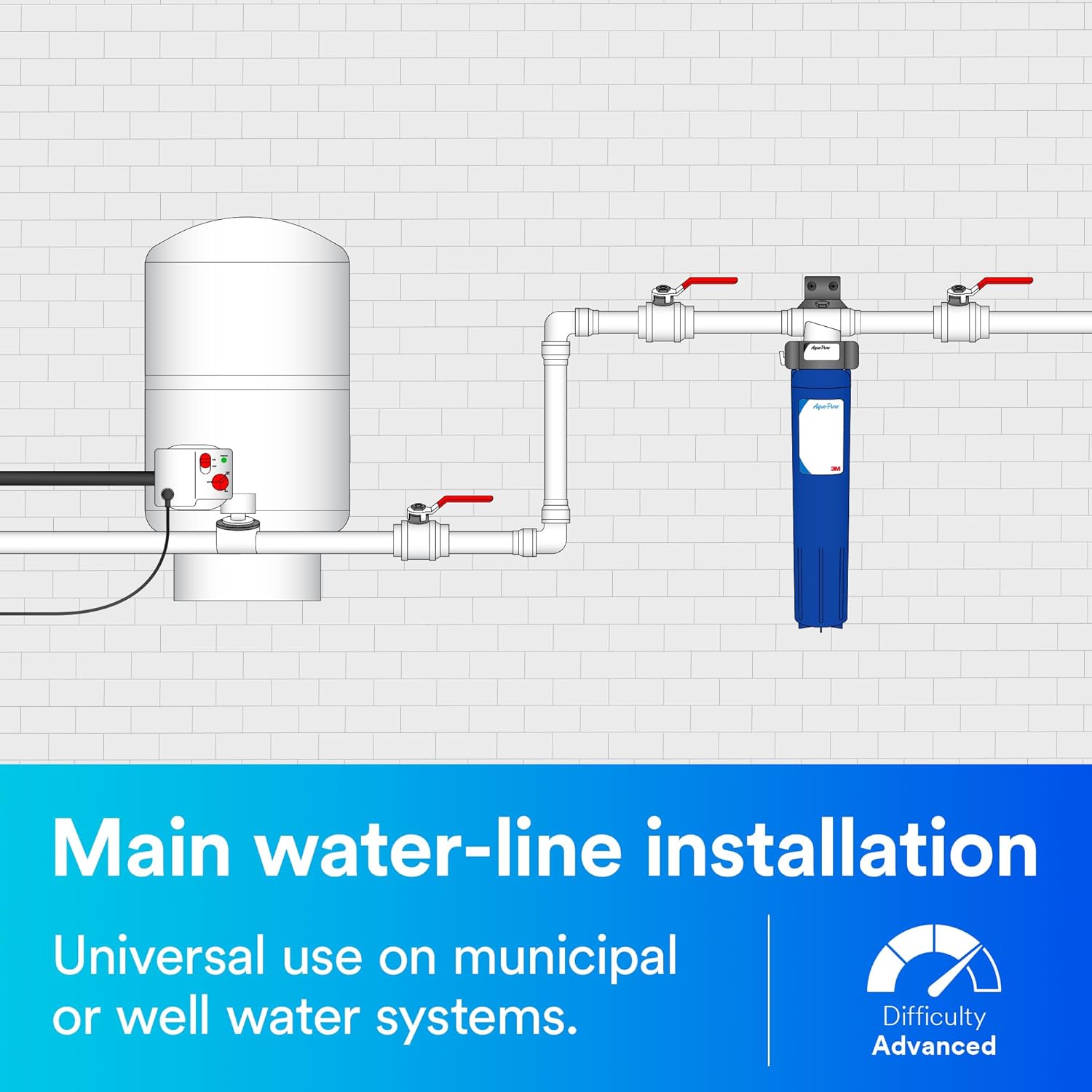 3M Aqua-Pure Whole House Sanitary Quick Change Water Filter System AP904, Reduces Sediment, Chlorine Taste and Odor - Image 4