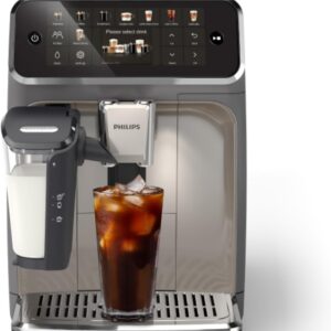 Philips EP5544/94 5500 Series Fully Automatic Espresso Machine, LatteGo Milk System, Integrated Grinder