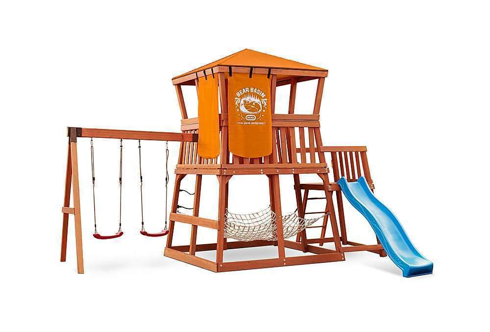 Real Wood Adventures Bear Basin Outdoor Playset by Little Tikes