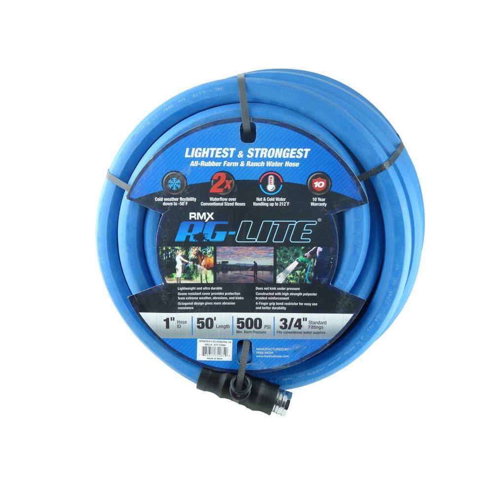 AG-LITE ALONE50 1 in. x 50 ft. Heavy-Duty Rubber Water Hose