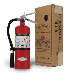 AMEREX B500T 2-A:10-B:C 5 lbs. ABC Dry Chemical Fire Extinguisher