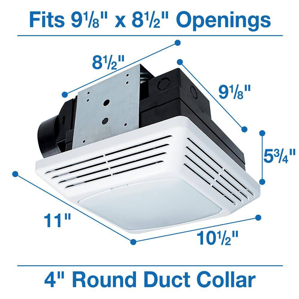 Air King BFQL70 ENERGY STAR Certified Snap-In Installation Quiet 70 CFM Bathroom Exhaust Fan with LED light - Image 5