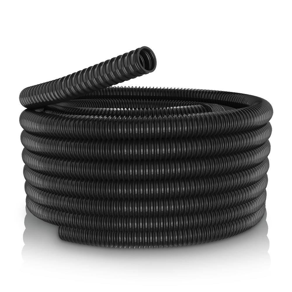 Alpine Corporation KFH034 3/4 in. I.D. x 100 ft. Multi-Use Pond Black Kink Free, Corrugated, Non-Kink Flexible PVC Tubing