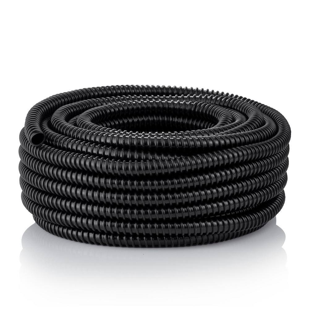 Alpine Corporation KFH100 1 in. I.D. x 100 ft. Multi-Use Pond Black Kink Free, Corrugated, Non-Kink Flexible PVC Tubing - Image 9