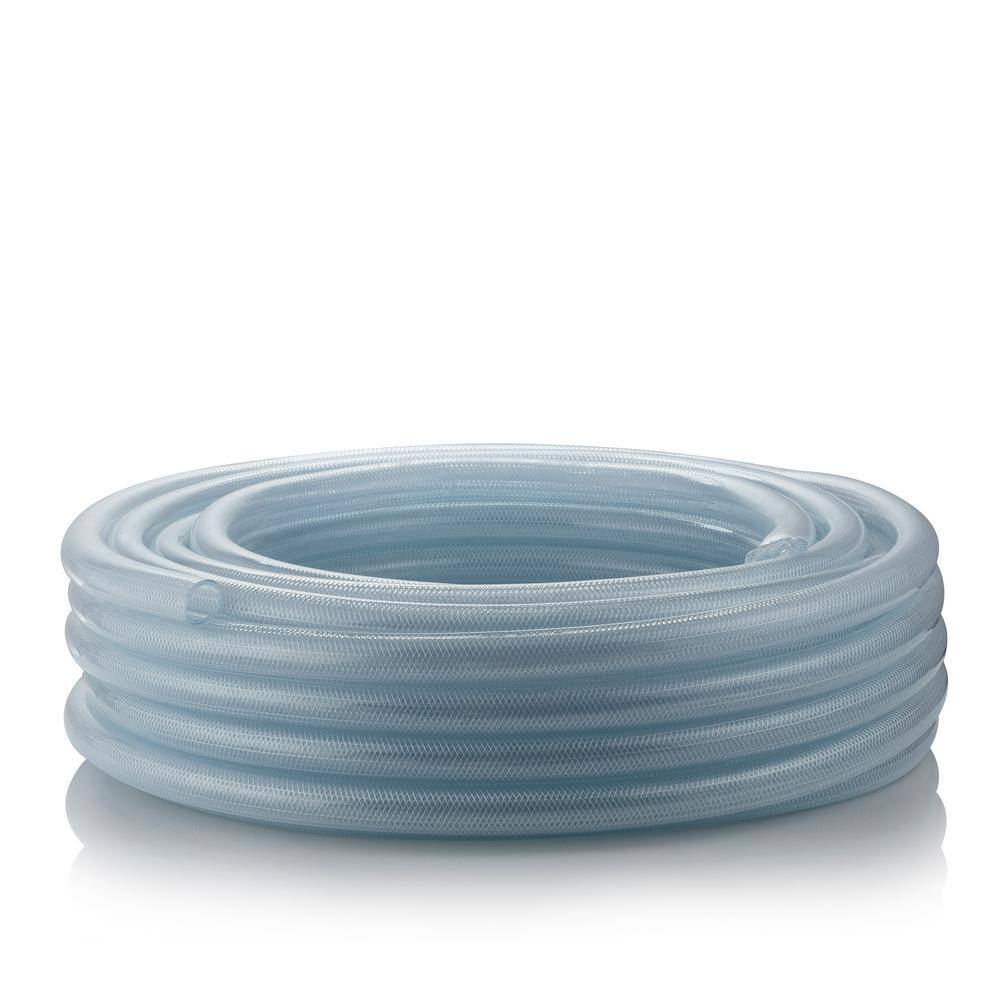 Alpine Corporation VR001 1 in. I.D. x 100 ft. Clear Braided High Pressure, Heavy Duty Reinforced PVC Vinyl Tubing for All Applications - Image 4