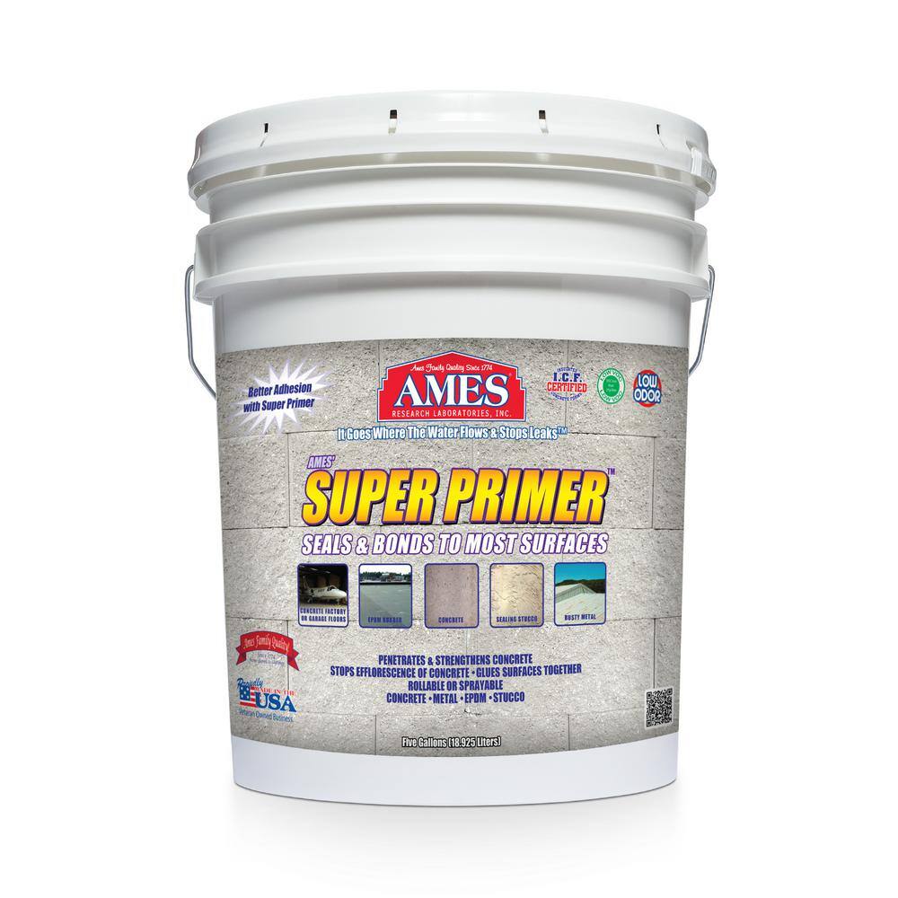 Ames SP5 Super Primer 5 gal. Acrylic Clear Interior/Exterior Adhesive Primer