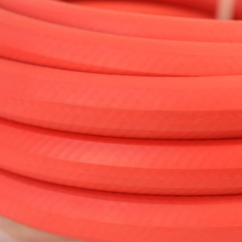Apex 8695 50 5/8 in. Dia x 50 ft. Red Rubber Commercial Hot Water Garden Hose - Image 5