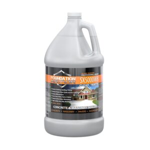 Armor SX5000 WB Water-Based Silane-Siloxane Sealer for Concrete, Brick, Pavers, Stone – Matte Concrete Sealer – 1 Gallon
