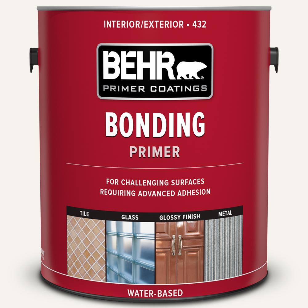 BEHR 43201 1 Gal. White Bonding Interior/Exterior Primer