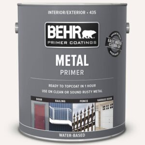BEHR 43501 1 gal. White Interior/Exterior Metal Primer