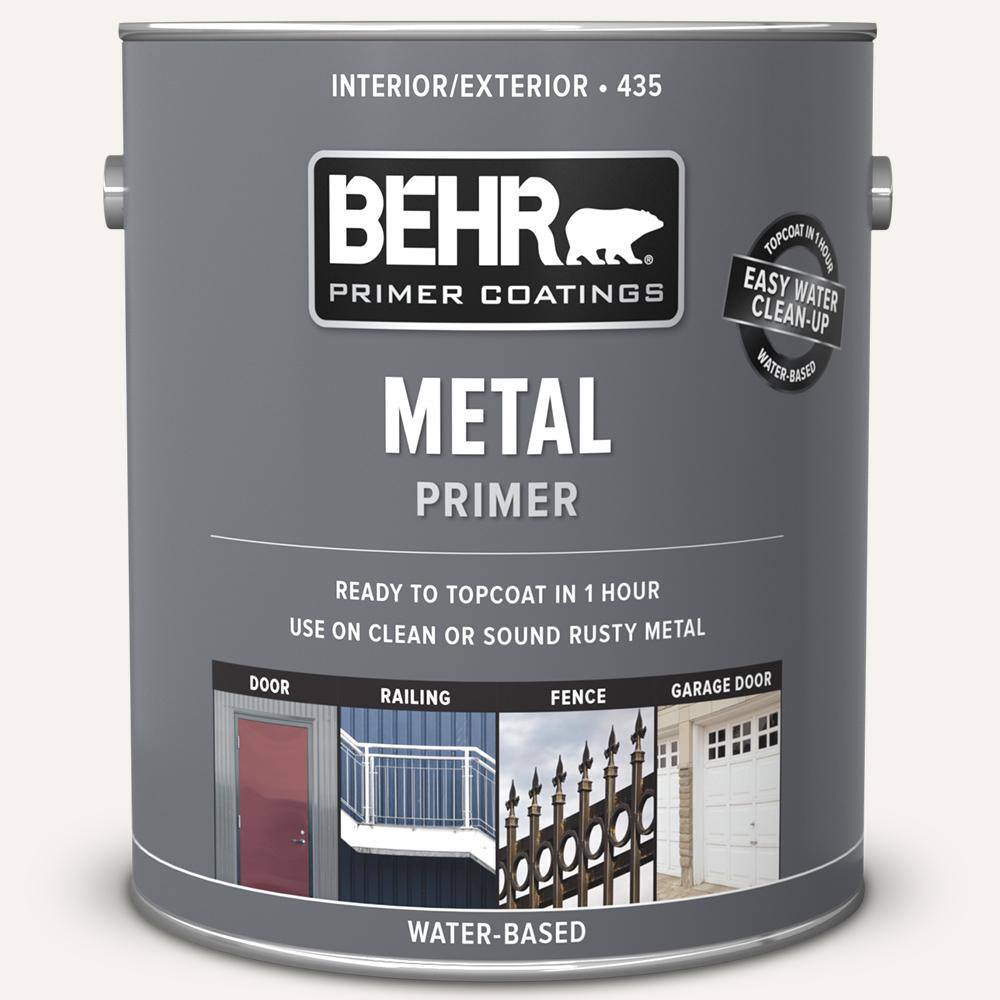 BEHR 43501 1 gal. White Interior/Exterior Metal Primer