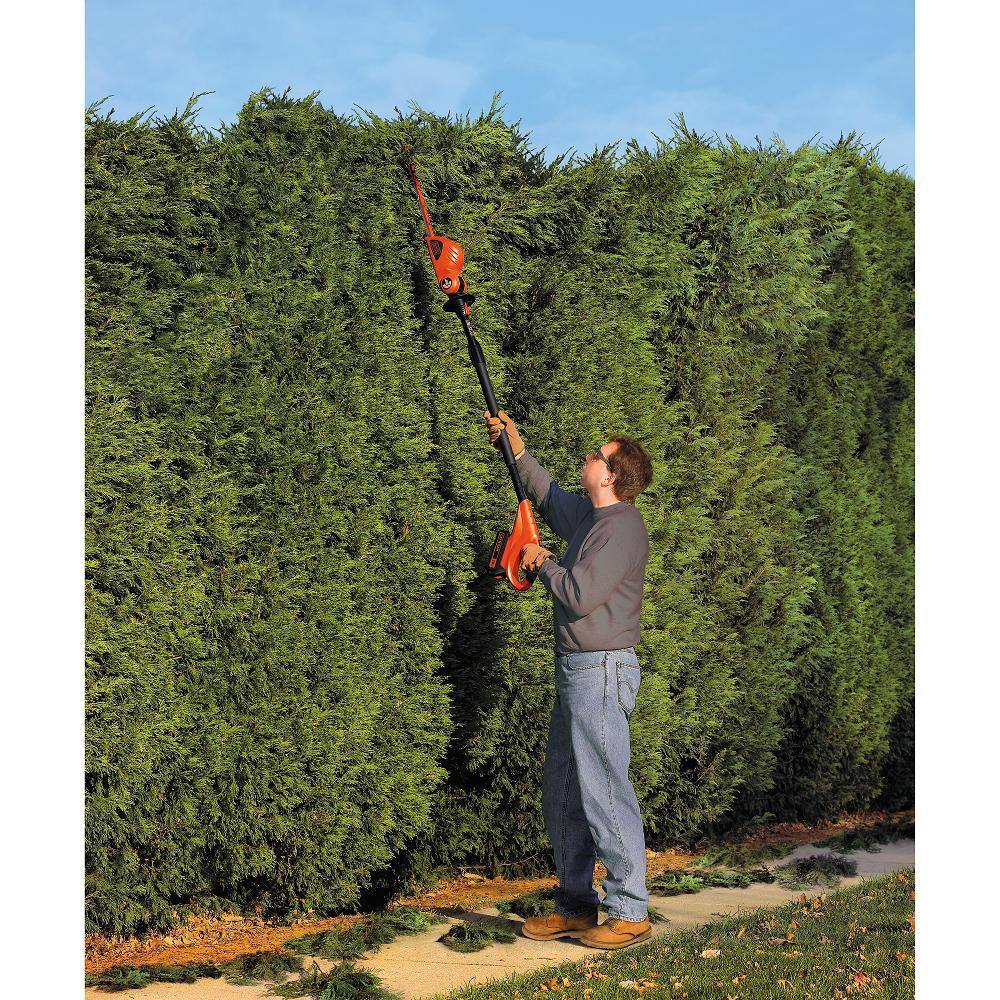 BLACK+DECKER LPHT120 20V MAX Cordless Battery Powered Pole Hedge Trimmer Kit with (1) 1.5Ah Battery & Charger - Image 2