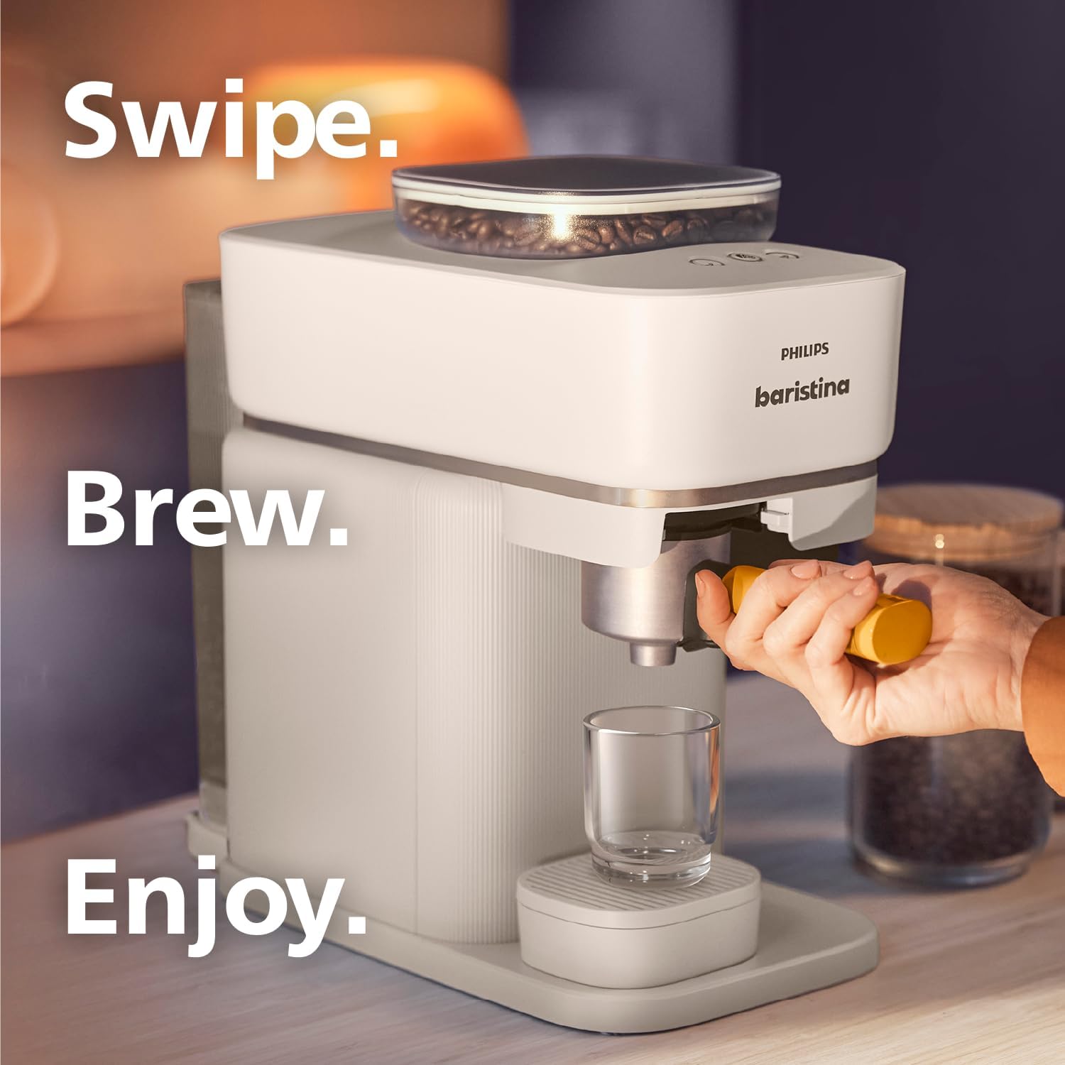 Philips BAR302/20 Baristina Espresso Machine – Real espresso, made simple. Compact coffee machine - Image 6