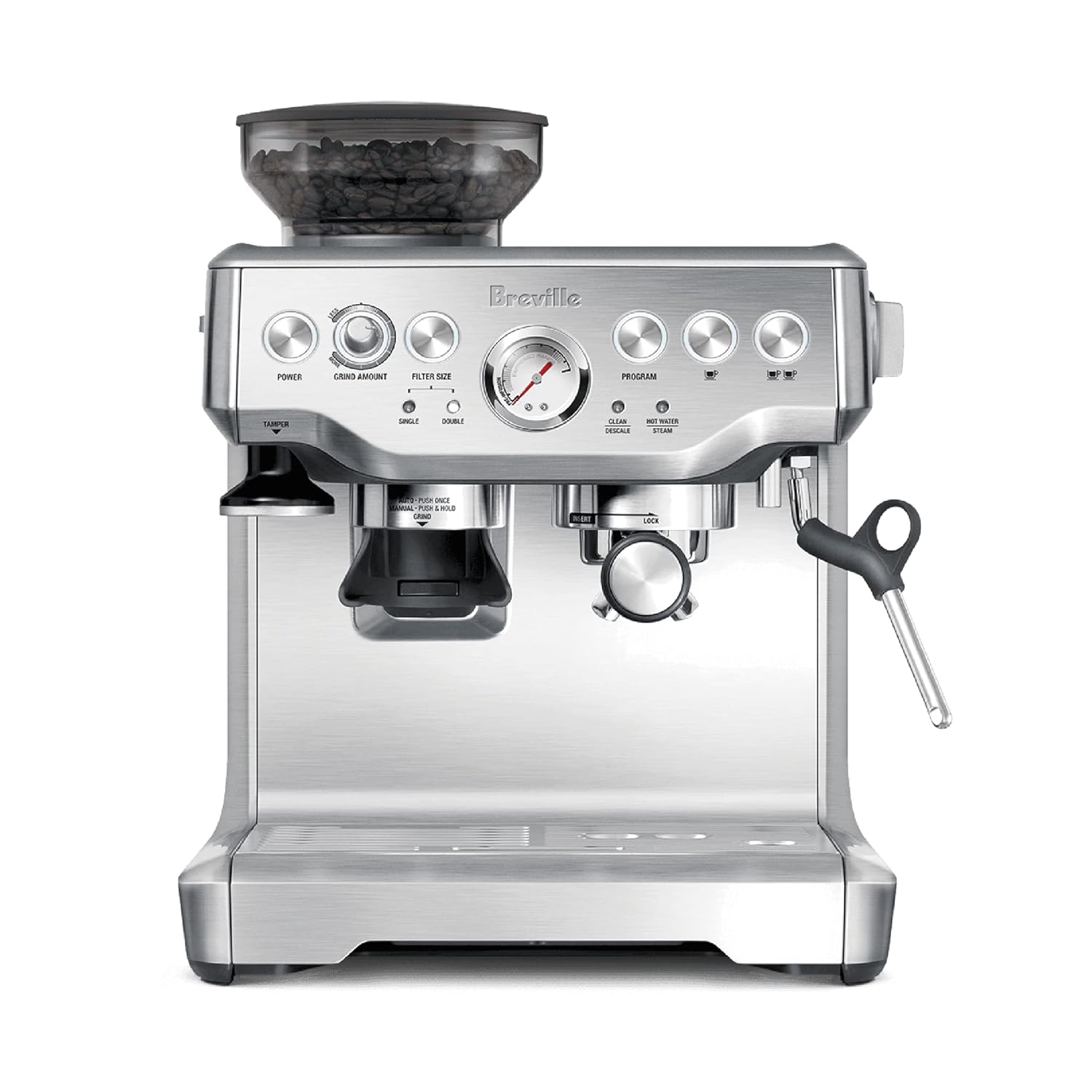 Breville BES870XL Barista Express Espresso Machine, Brushed Stainless Steel