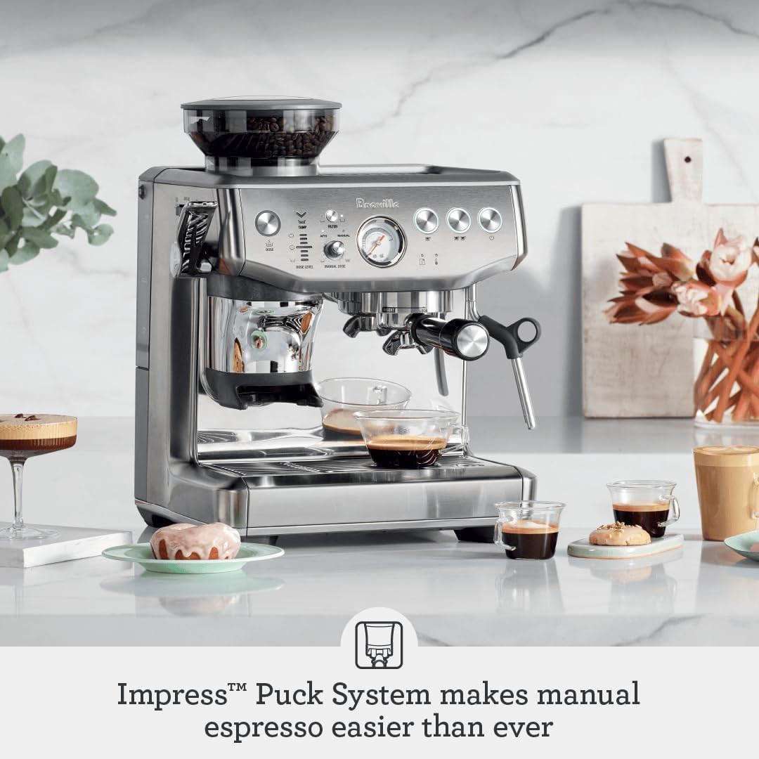 Breville BES876BSS1BNA1 Barista Express Impress Espresso Machine, Brushed Stainless Steel - Image 2