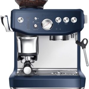 Breville BES876DBL1BNA1 Barista Express Impress Espresso Machine, Damson Blue