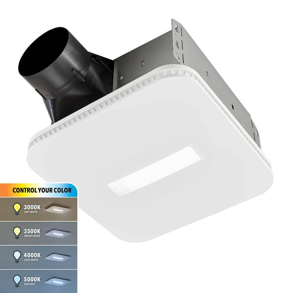 Broan-NuTone AER80CCTK 80 CFM Ceiling Bathroom Exhaust Fan with CCT LED Light CleanCover Grille, ENERGY STAR - Image 9