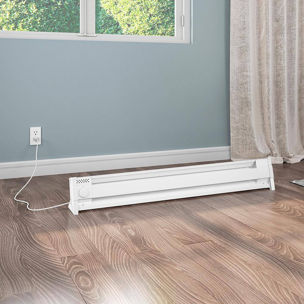 Cadet 4P1500W 49 in. 120-volt 1,500-watt Portable Electric Baseboard Heater in White 150 - Image 6