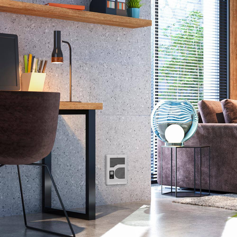 Cadet CEC163TW 240/208/120-volt 1,600/1,500/1,000-watt Energy Plus In-wall Fan-forced Electric Heater in White with Digital Thermostat - Image 5