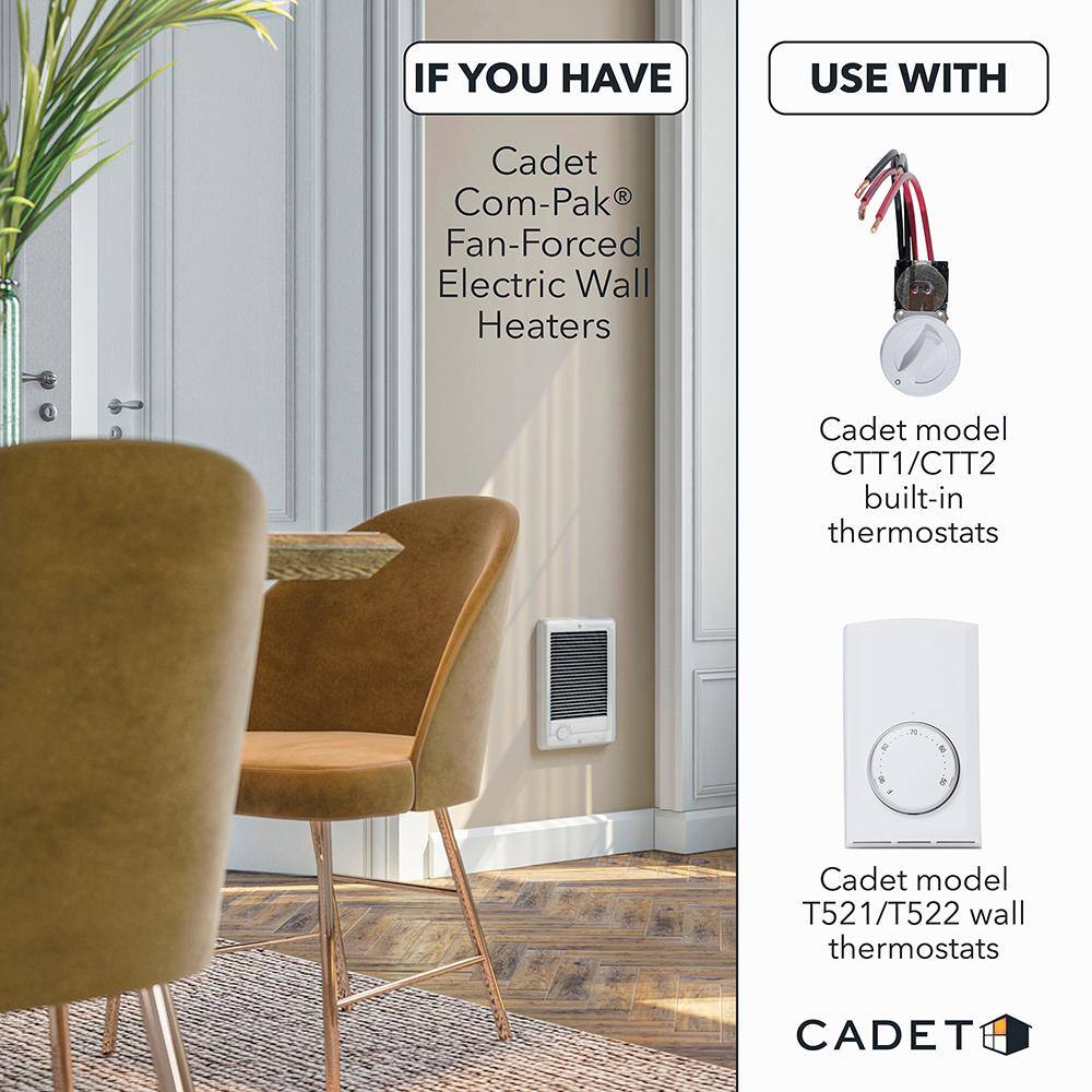 Cadet CS072 240-volt 750-watt Com-Pak In-wall Fan-forced Replacement Electric Heater Assembly - Image 4