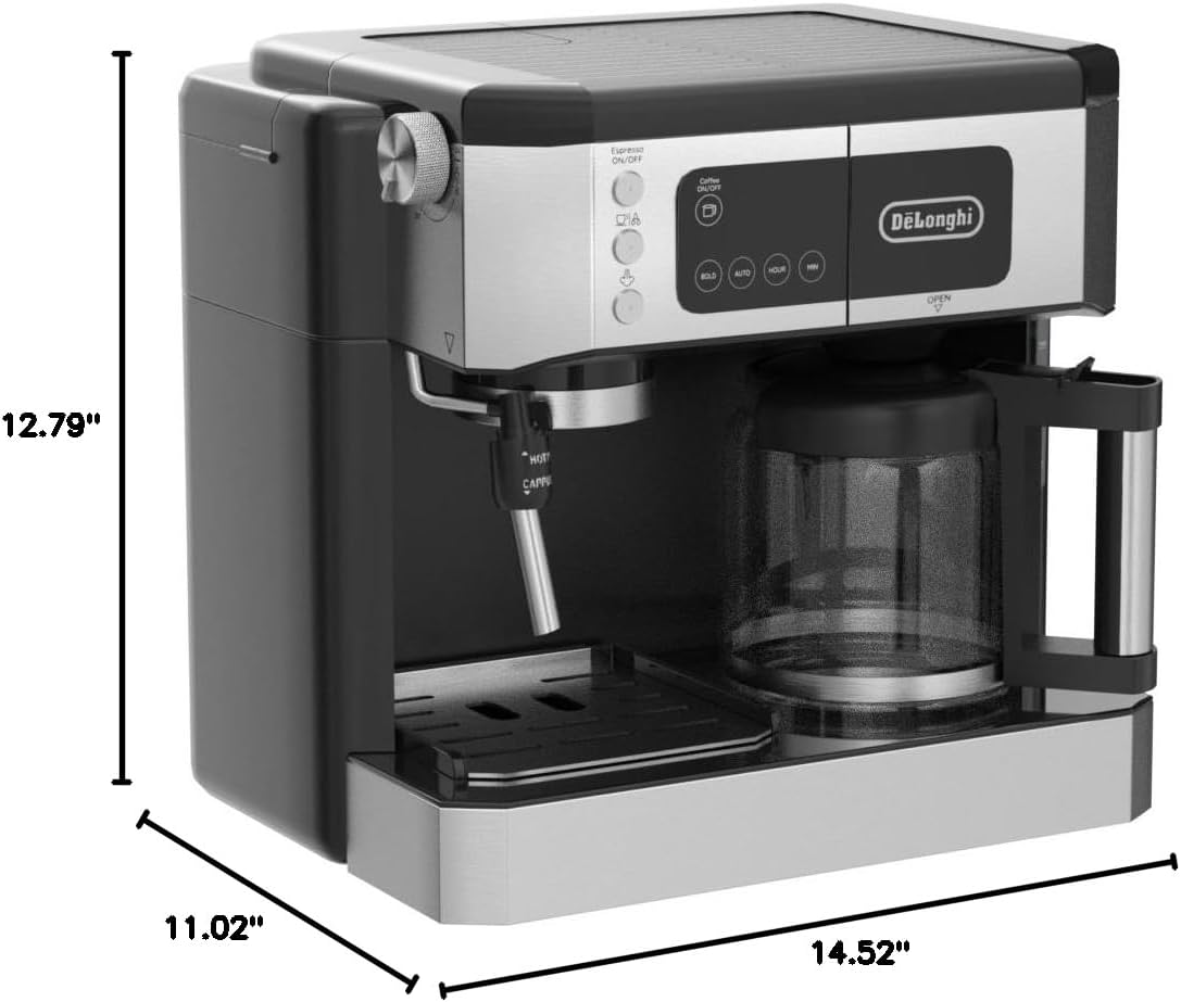 De’Longhi COM532M UPGRADED All-in-One Combination Coffee Maker & Espresso Machine, black - Image 3