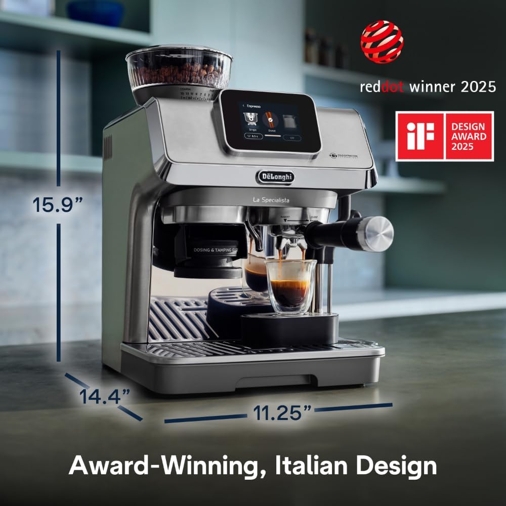 De’Longhi EC9455M La Specialista Touch Espresso Machine with Grinder & Milk Frother – Cold Brew & Iced Coffee Maker - Image 8