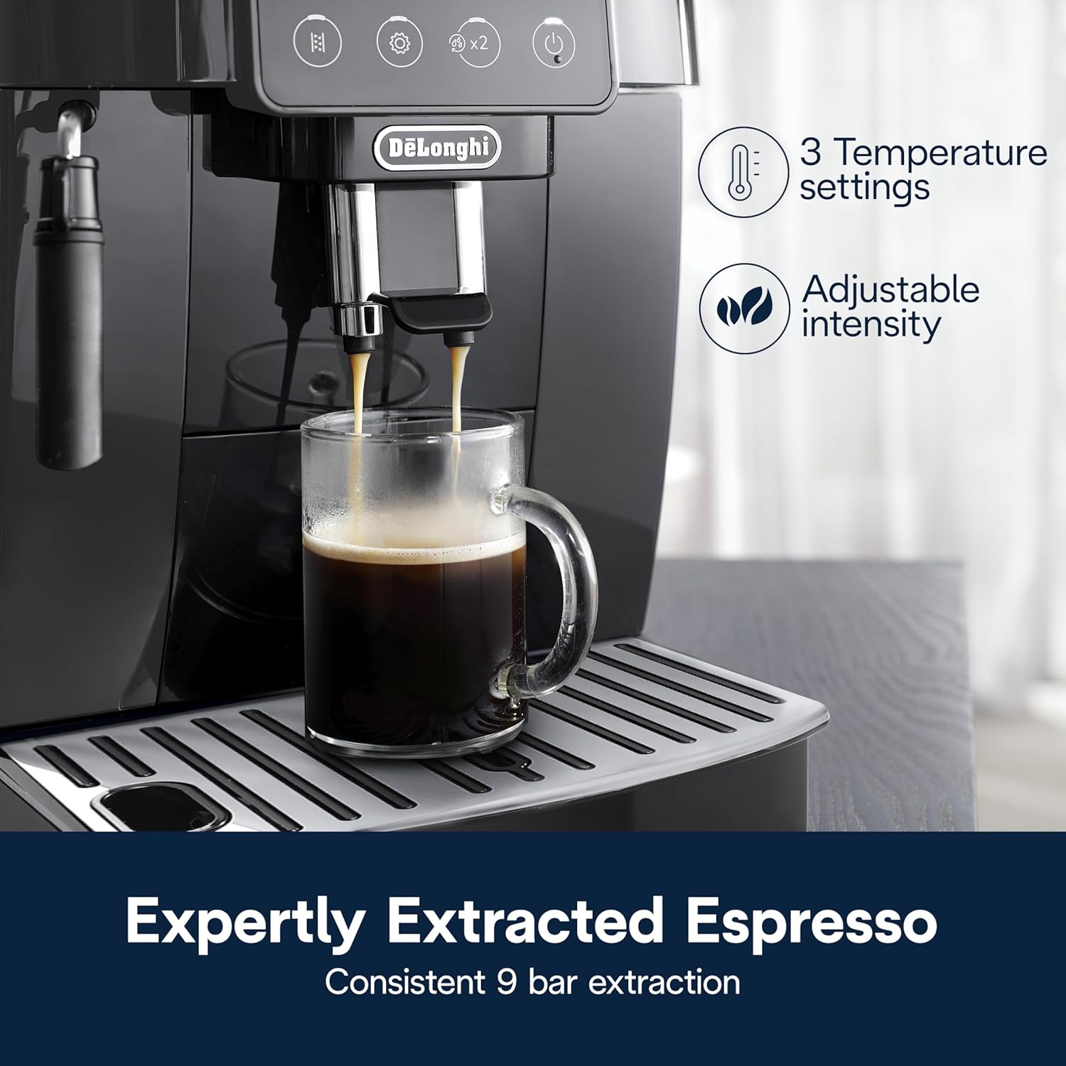 De’Longhi ECAM22022B Magnifica Start Automatic Espresso Machine with Manual Milk Frother & Built in Grinder - Image 5
