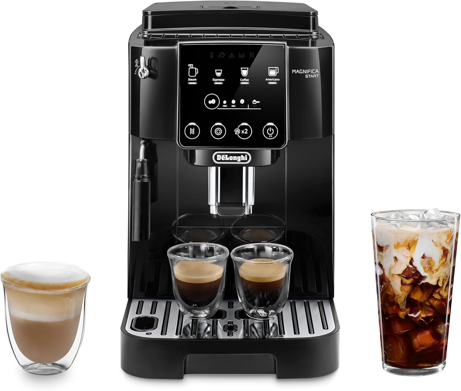 De’Longhi ECAM22022B Magnifica Start Automatic Espresso Machine with Manual Milk Frother & Built in Grinder