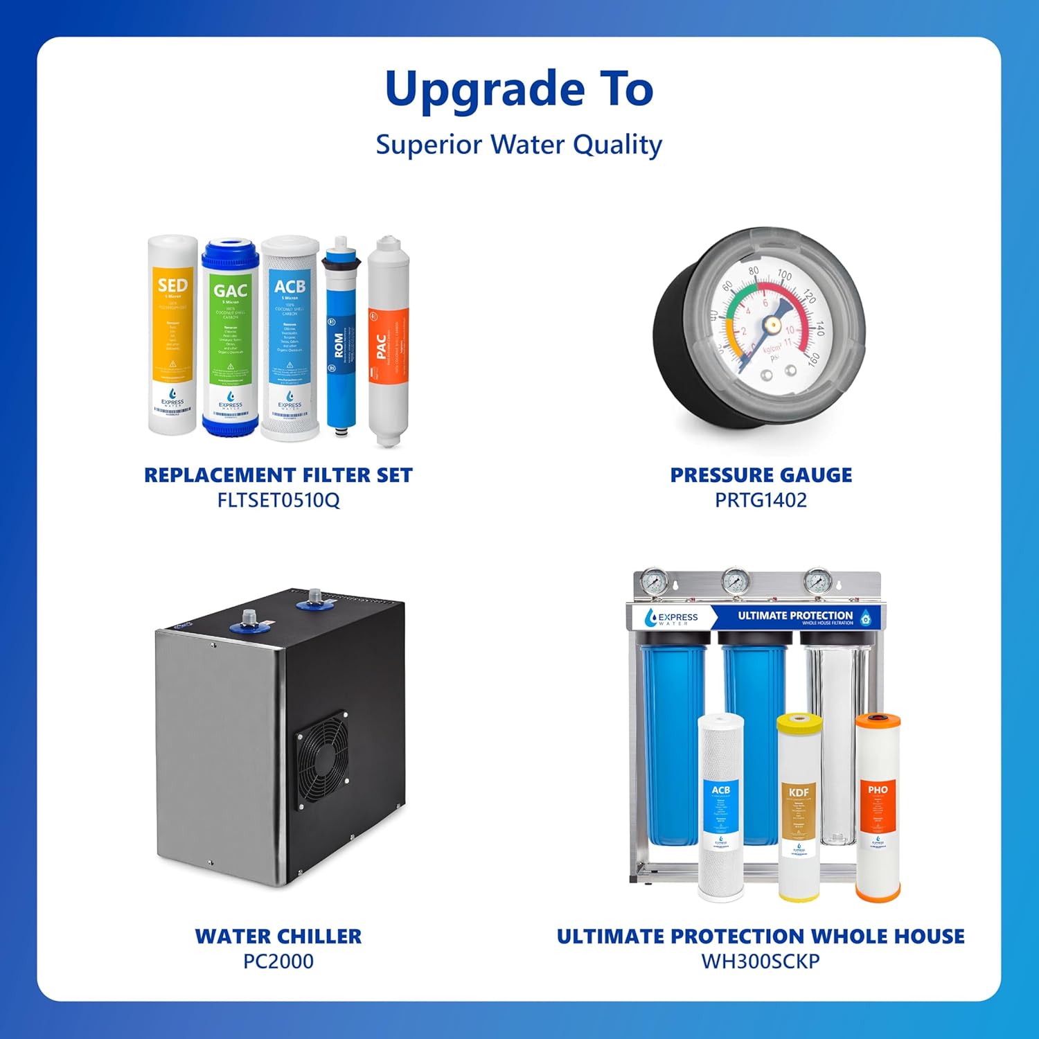 Express Water RO10M Reverse Osmosis Water Filtration System – 5 Stage RO Water Filter System with Faucet and Tank – Under Sink Water Filter – 100 GPD - Image 4