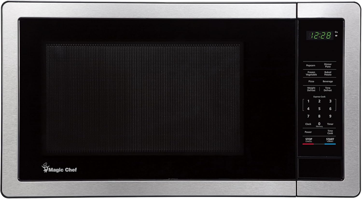 Magic Chef MC110MST 1.1 cu. ft. Countertop Microwave in Stainless Steel with Digital Touch