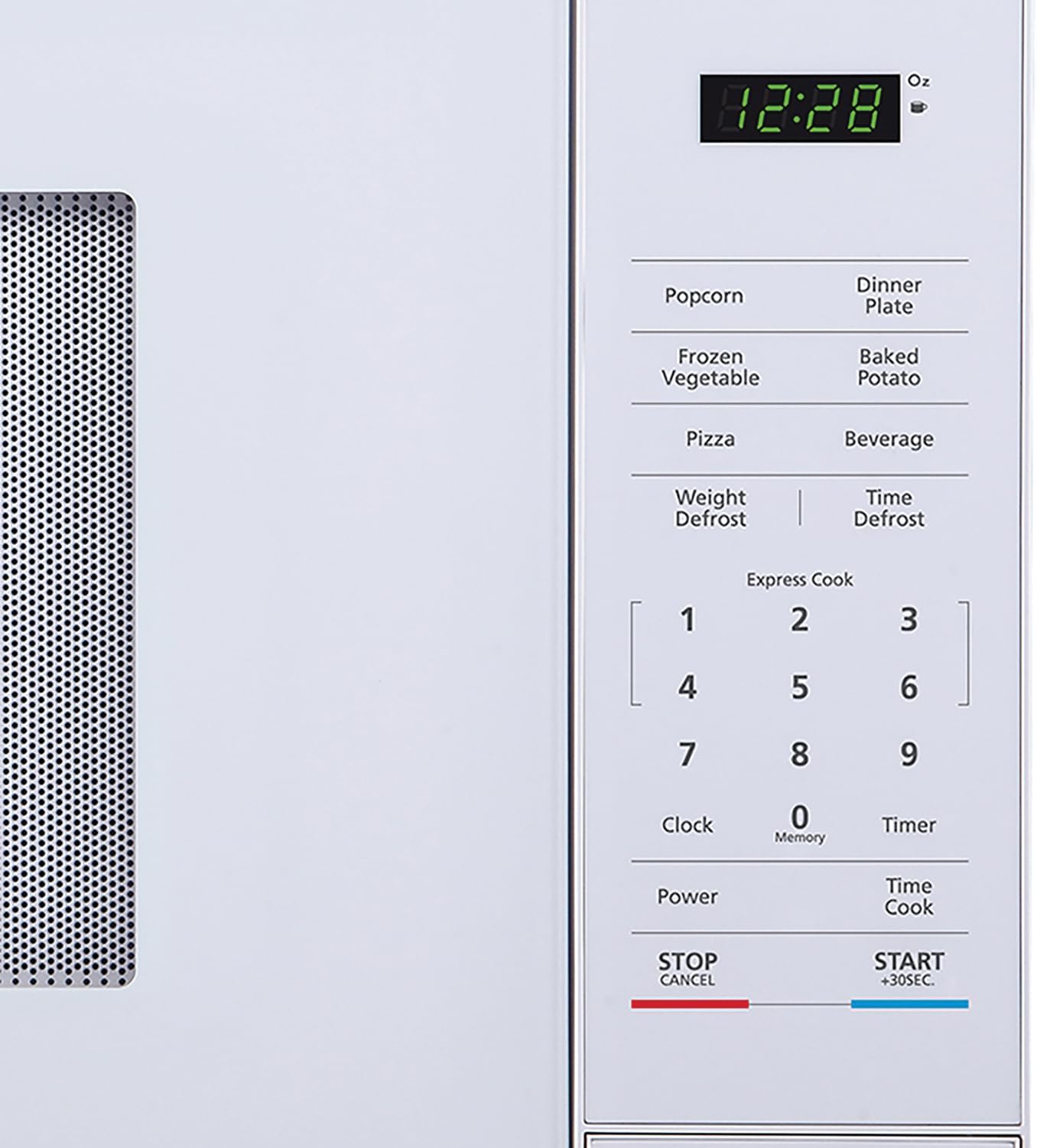 Magic Chef MC110MW Compact Countertop Microwave Oven, 1,000 Watts, White, 1.1 Cu. Ft. – Digital Kitchen Appliance - Image 3