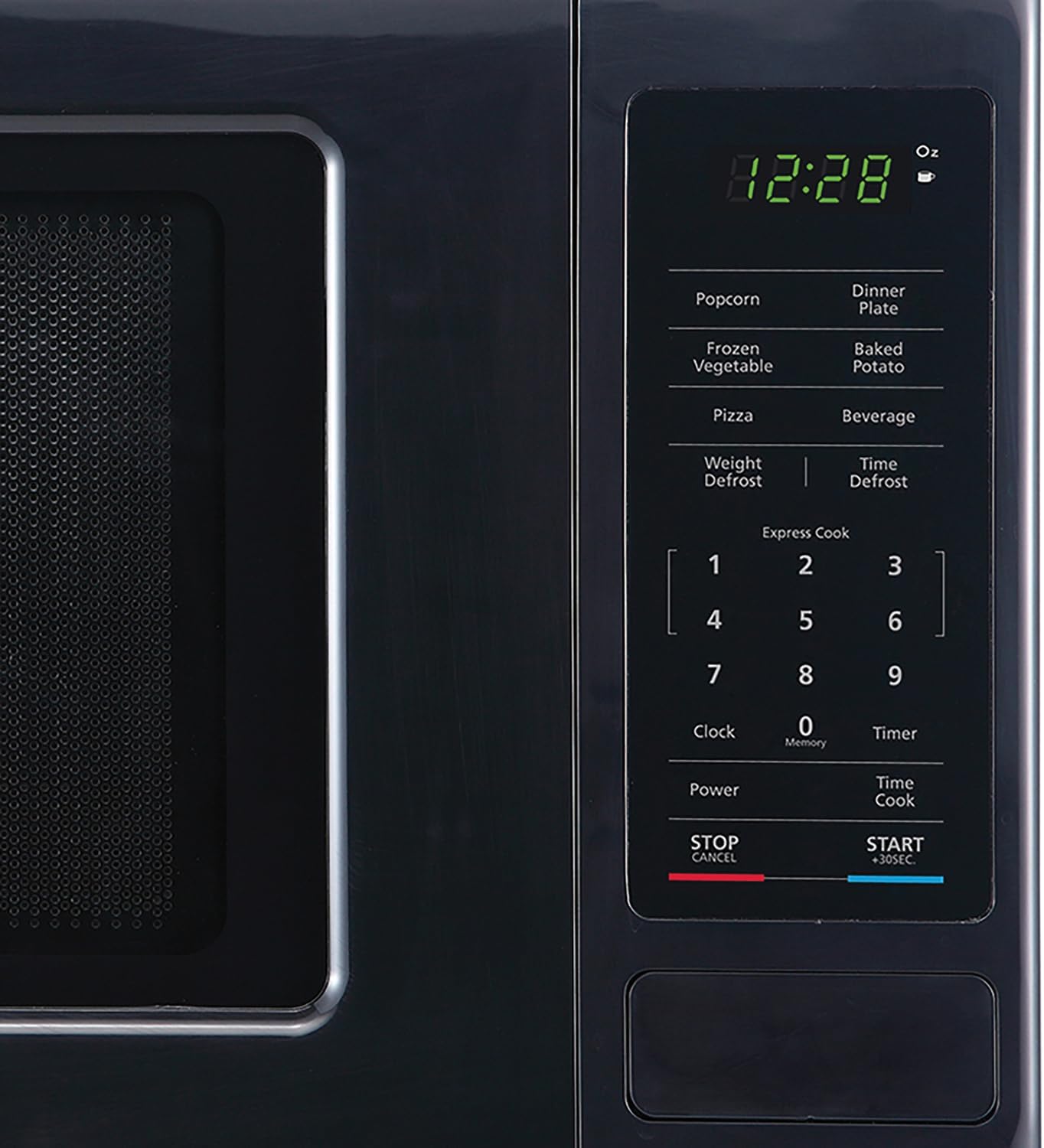 Magic Chef MC99MB 0.9 Cubic Feet 900 Watt Stainless Countertop Microwave Oven for Compact Spaces with 6 Pre Programmed Cooking Modes, Black - Image 3