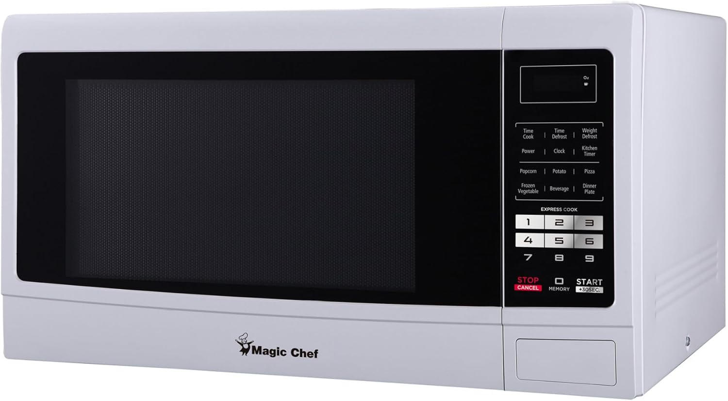 Magic Chef MCM1611W Countertop Microwave Oven, Small and Compact, 1100 Watt, 1.6 Cu Ft, White - Image 4