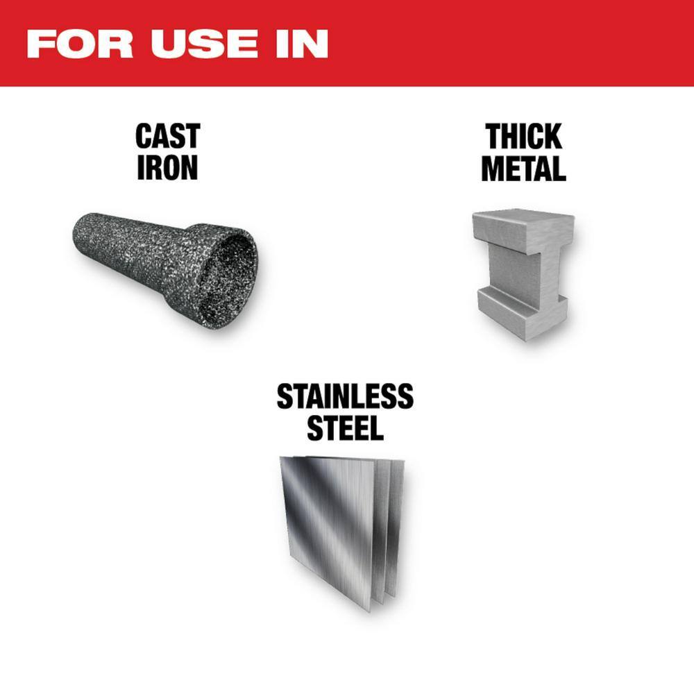 Milwaukee 48-00-5363 12 in. 8 TPI TORCH Nitrus Carbide Teeth Metal Cutting SAWZALL Reciprocating Saw Blade (3-Pack) - Image 2