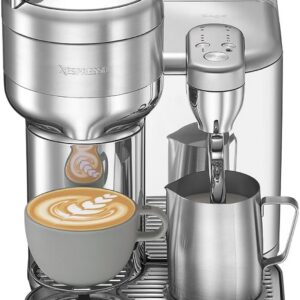 Nespresso BVE850BSS1BNA1 Vertuo Creatista Coffee and Espresso Maker by Breville, Brushed Stainless Steel