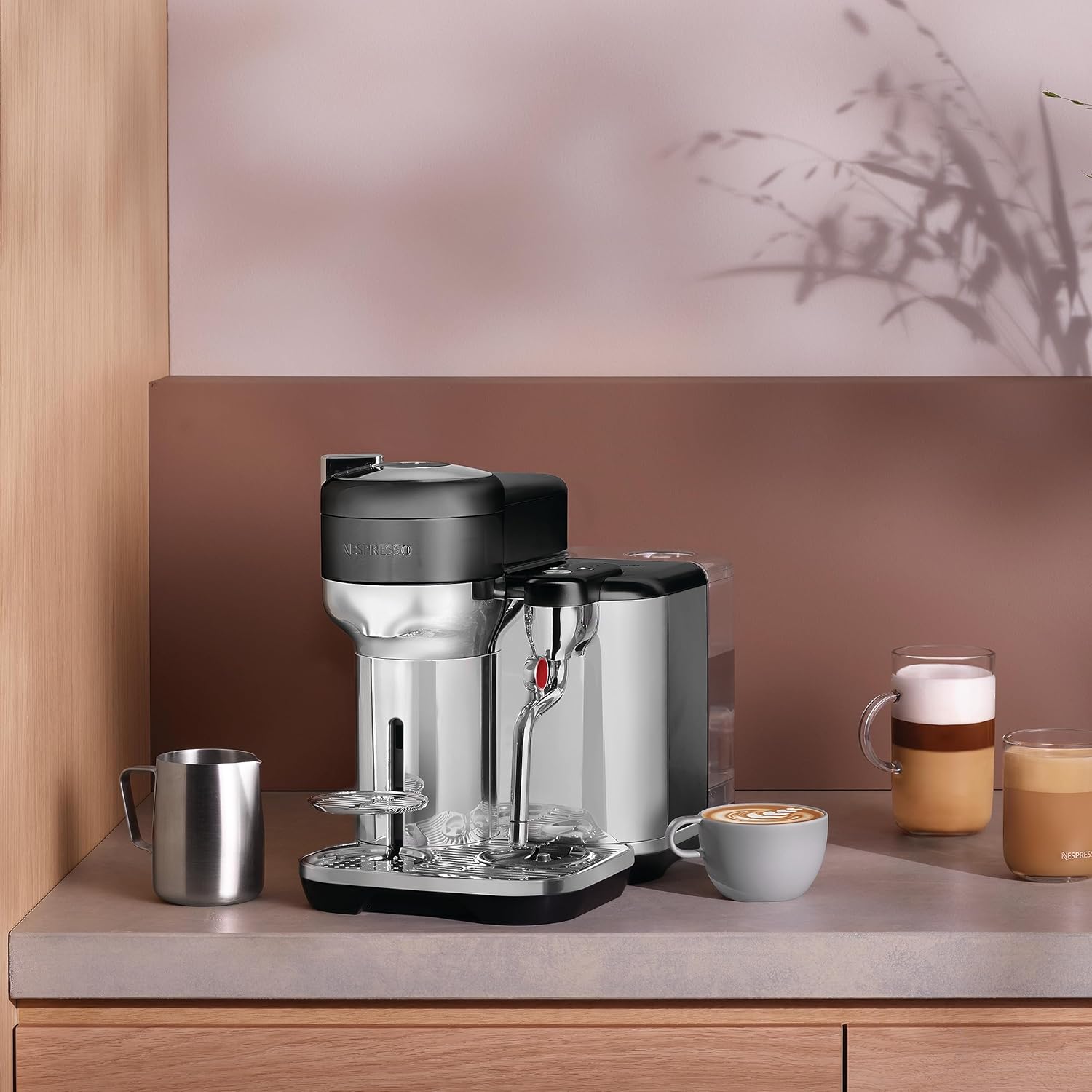 Nespresso BVE850BST1BNA1 Vertuo Creatista Coffee and Espresso Maker by Breville, Black Stainless Steel - Image 6