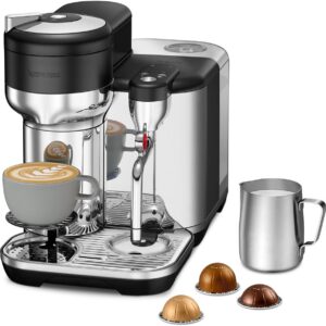 Nespresso BVE850BTR1BNA1 Vertuo Creatista Coffee and Espresso Maker by Breville, Black Truffle