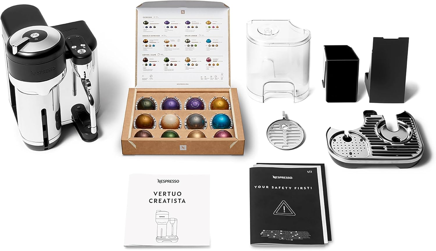 Nespresso BVE850BTR1BNA1 Vertuo Creatista Coffee and Espresso Maker by Breville, Black Truffle - Image 9