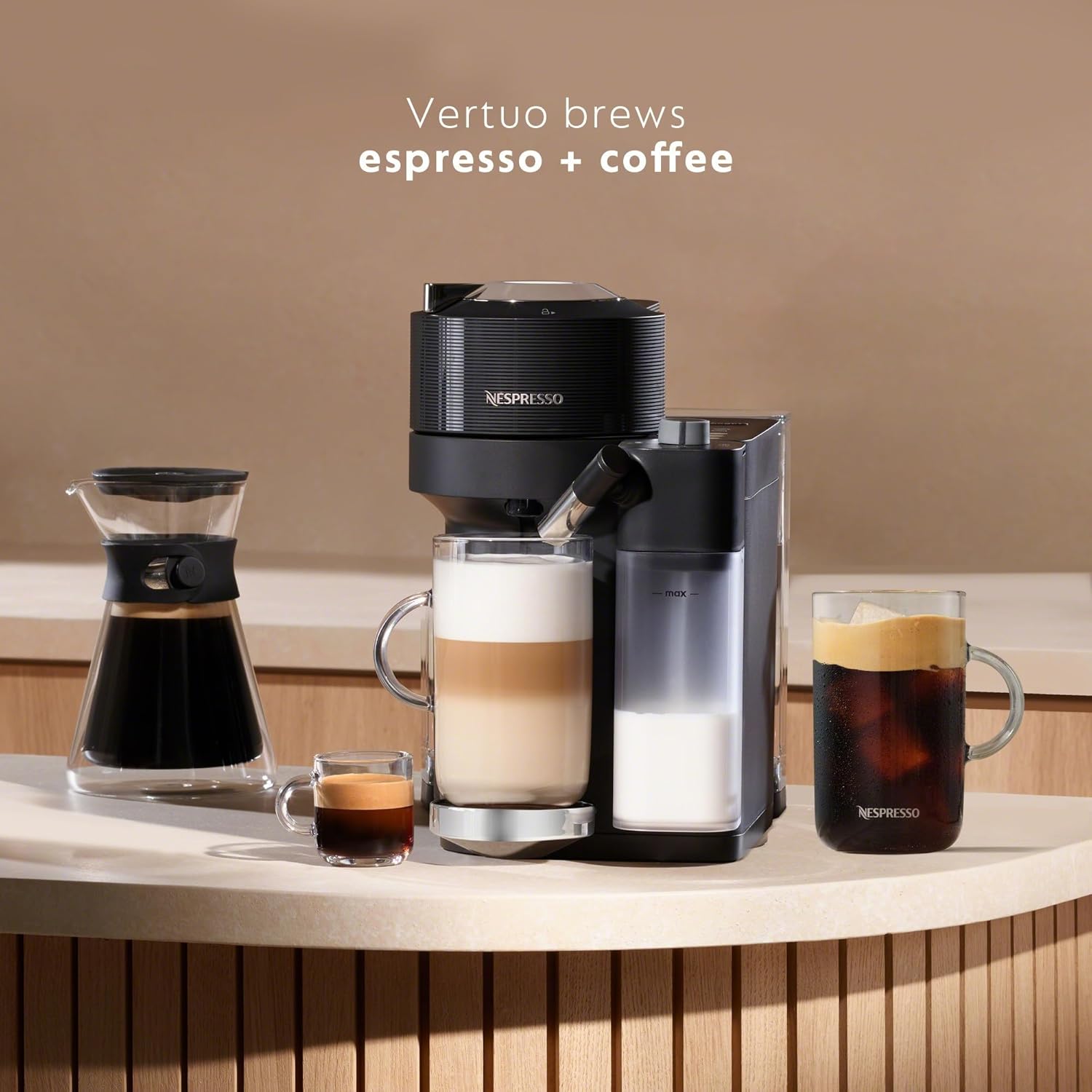 Nespresso ENV300B Vertuo Lattissima Coffee and Espresso Maker by De’Longhi, Matte Black & Glossy - Image 8
