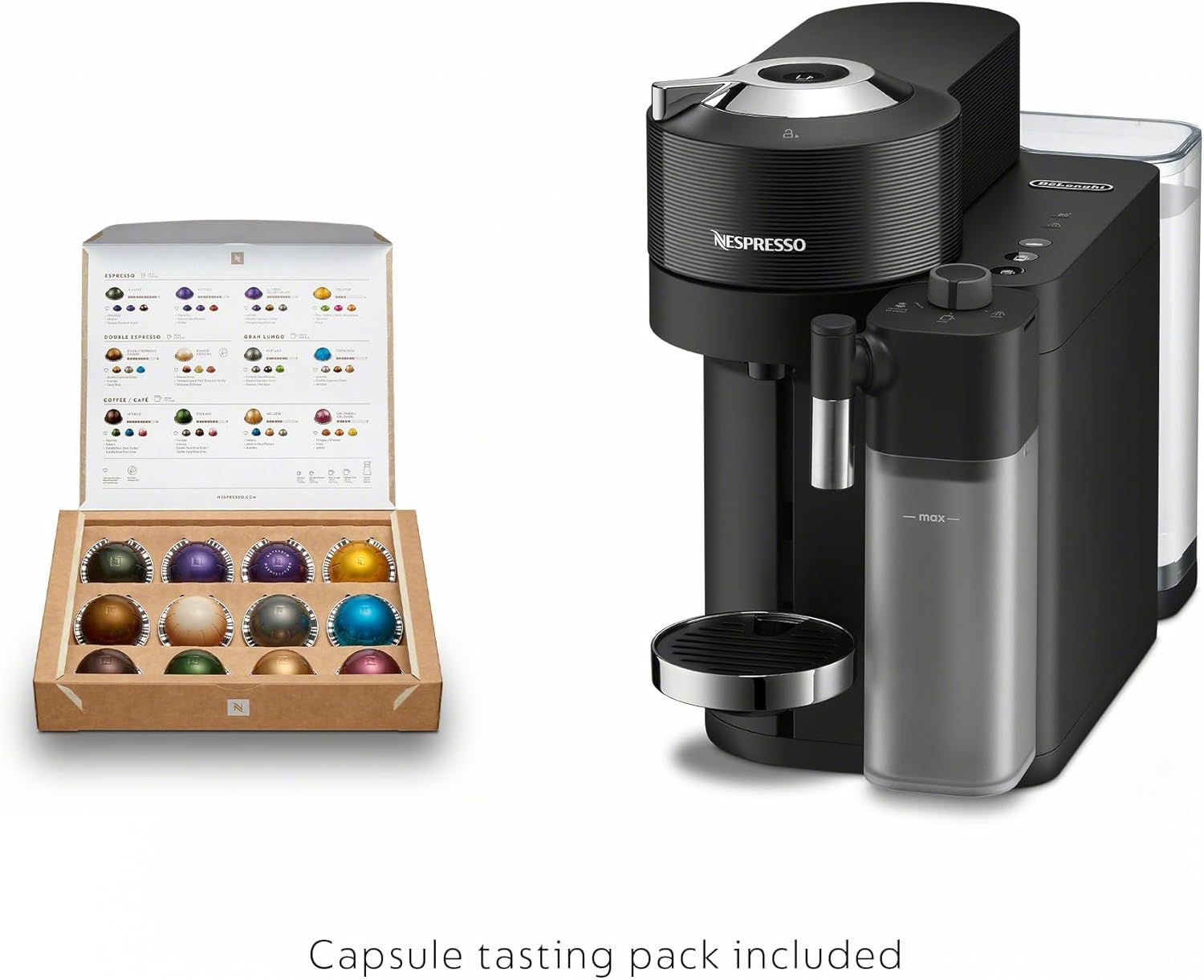 Nespresso ENV300B Vertuo Lattissima Coffee and Espresso Maker by De’Longhi, Matte Black & Glossy - Image 7