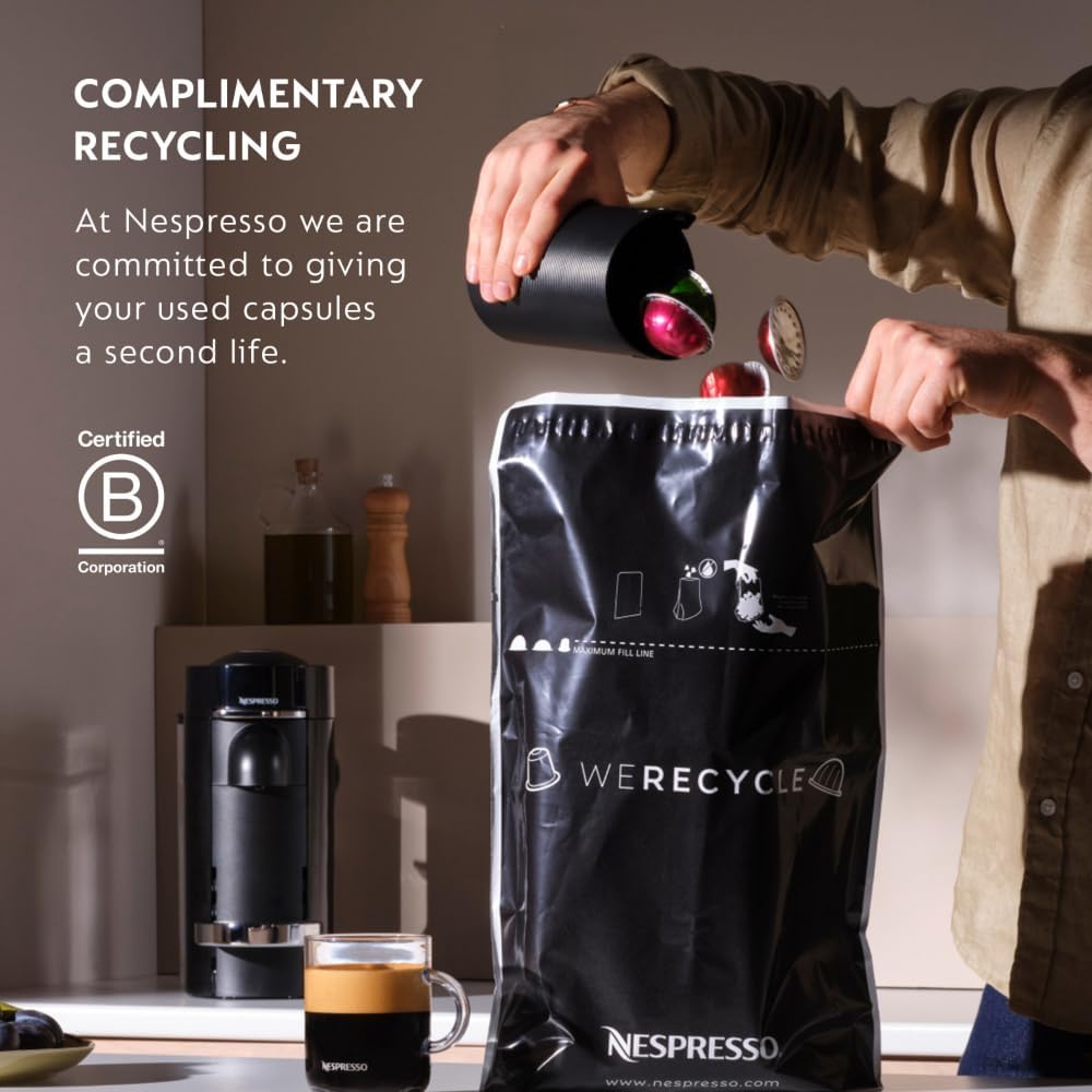 Nespresso ENV92AAE Vertuo Pop+ Coffee and Espresso Machine by De’Longhi with Aeroccino Milk Frother, Pacific Blue - Image 3