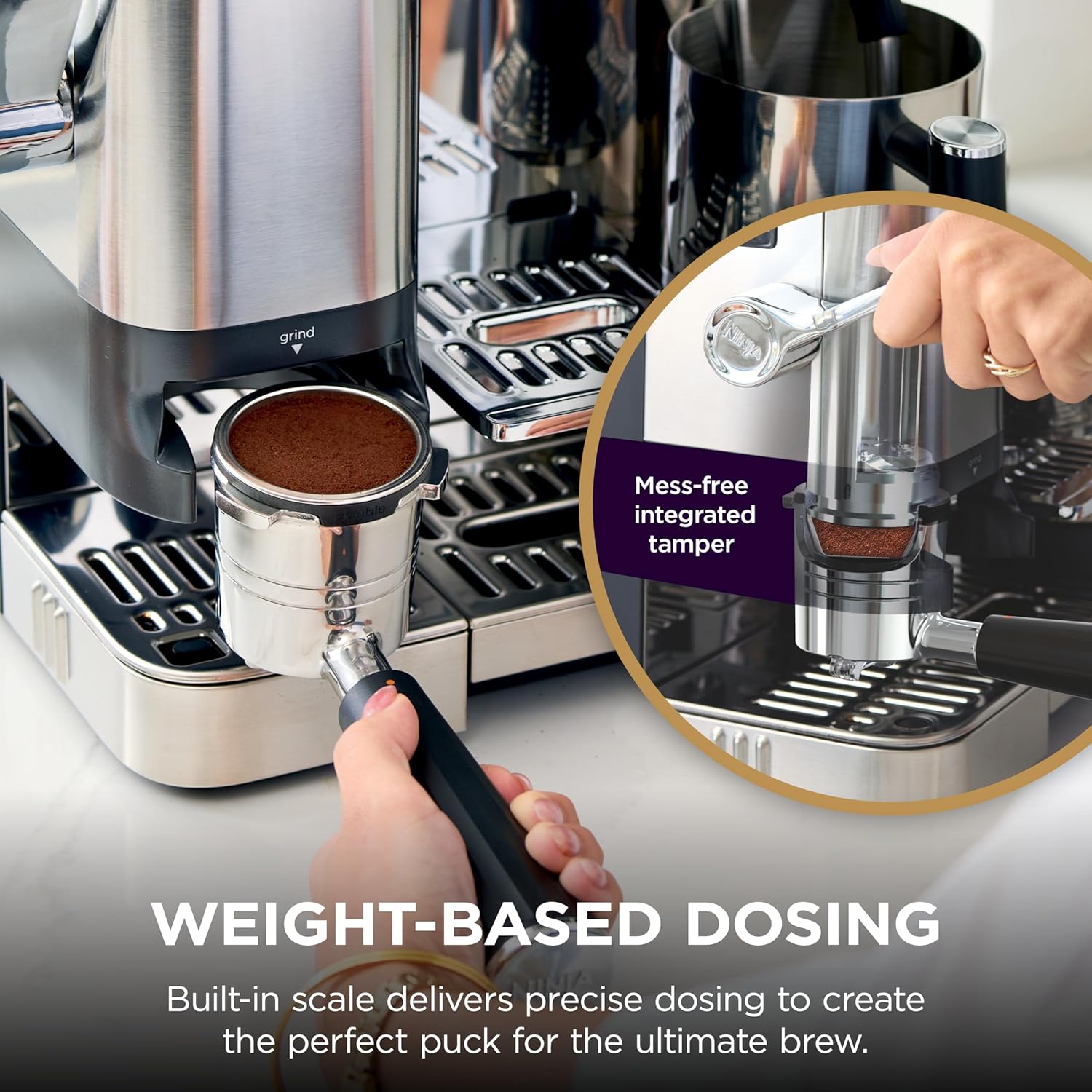 Ninja ES701 Luxe Café Pro Series, Espresso Machine, Drip Coffee, Cold Brew, Hot Water, Integrated Tamper - Image 12