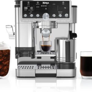 Ninja ES701 Luxe Café Pro Series, Espresso Machine, Drip Coffee, Cold Brew, Hot Water, Integrated Tamper