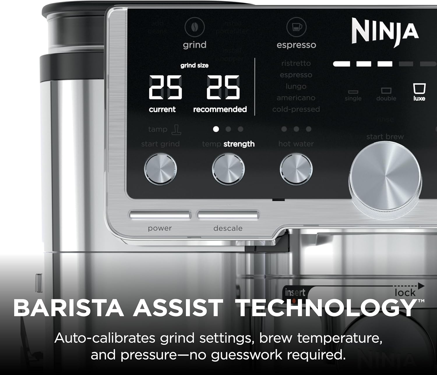 Ninja ES701 Luxe Café Pro Series, Espresso Machine, Drip Coffee, Cold Brew, Hot Water, Integrated Tamper - Image 10