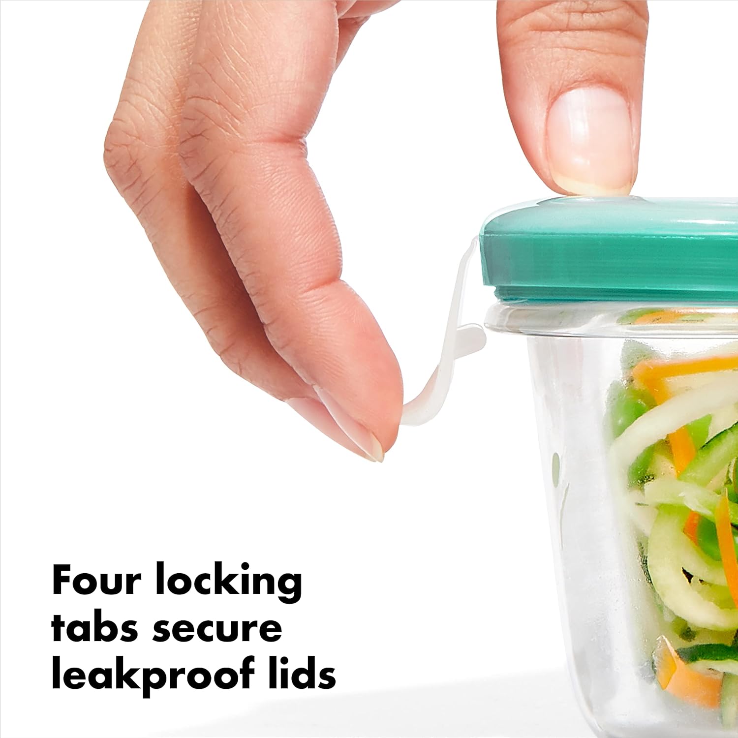 OXO 11179900 Good Grips Smart Seal Leakproof Airtight Glass & Plastic Food Storage Container Set - Image 13