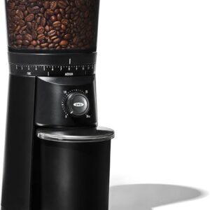 OXO 8722600 Brew Conical Burr Grinder – Matte Black, Stainless Steel Burrs, One-Touch Automatic Smart Grind